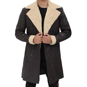 Superfly Leather Shearling Coat