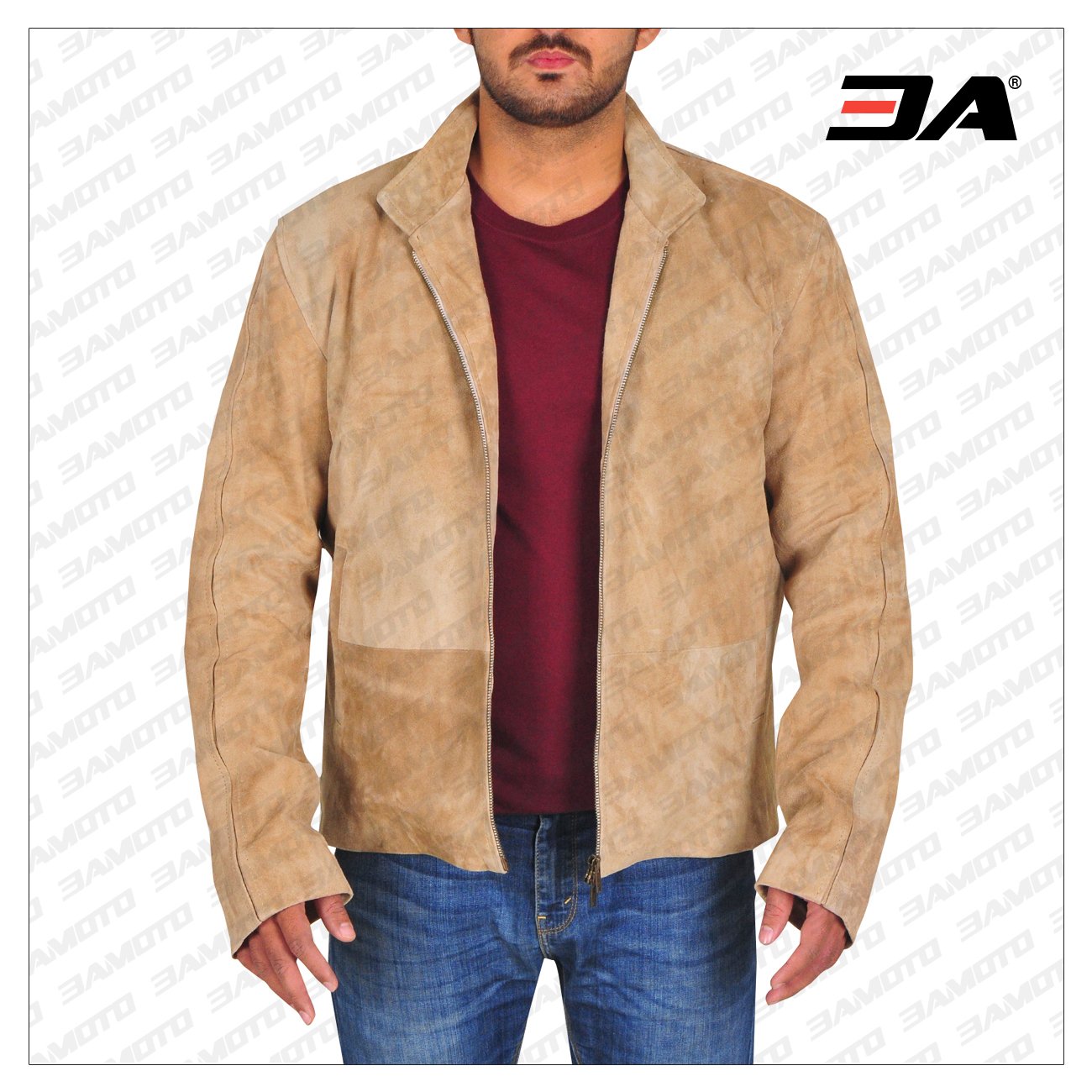 Men Jacket Tortilla Brown Suede Jacket