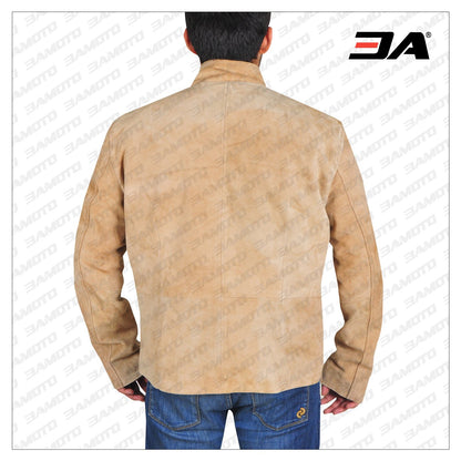 Men Jacket Tortilla Brown Suede Jacket