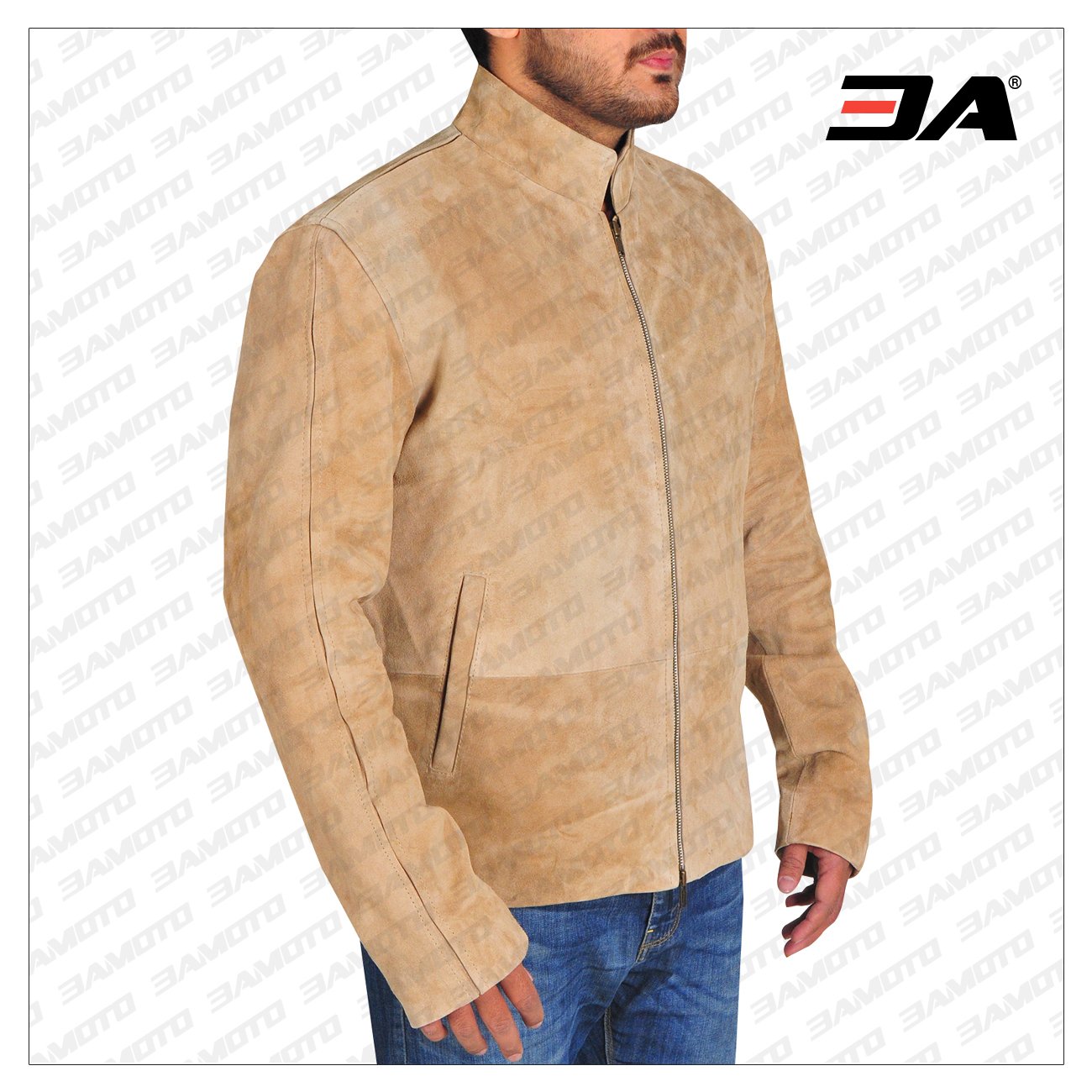 Men Jacket Tortilla Brown Suede Jacket