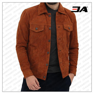Tan Suede Leather Jacket