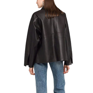 Toteme Army leather jacket Back