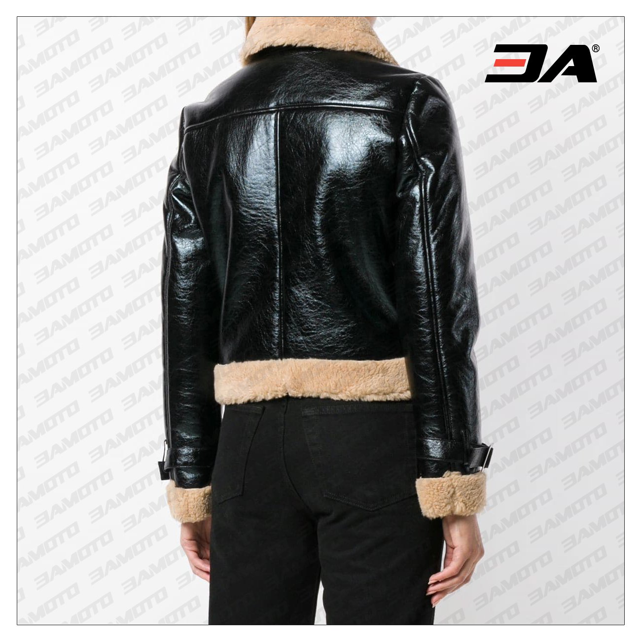 Women Bomber Leather Jacket