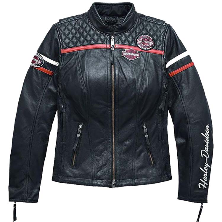 HARLEY DAVIDSON AND newest SCREAMING EAGLE TRIPLE VENT MISS ENTHUSIAST 2 JACKET (87)