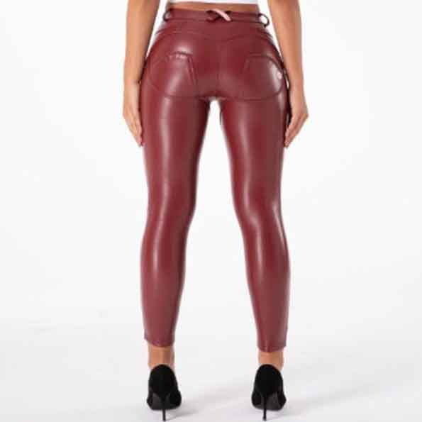 Plain Maroon Women's Faux Leather Pant, Size: S-XL at Rs 260/piece in Noida