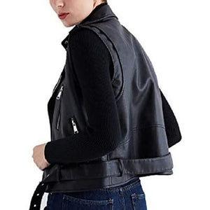 Women Motorcycle Leather Vest