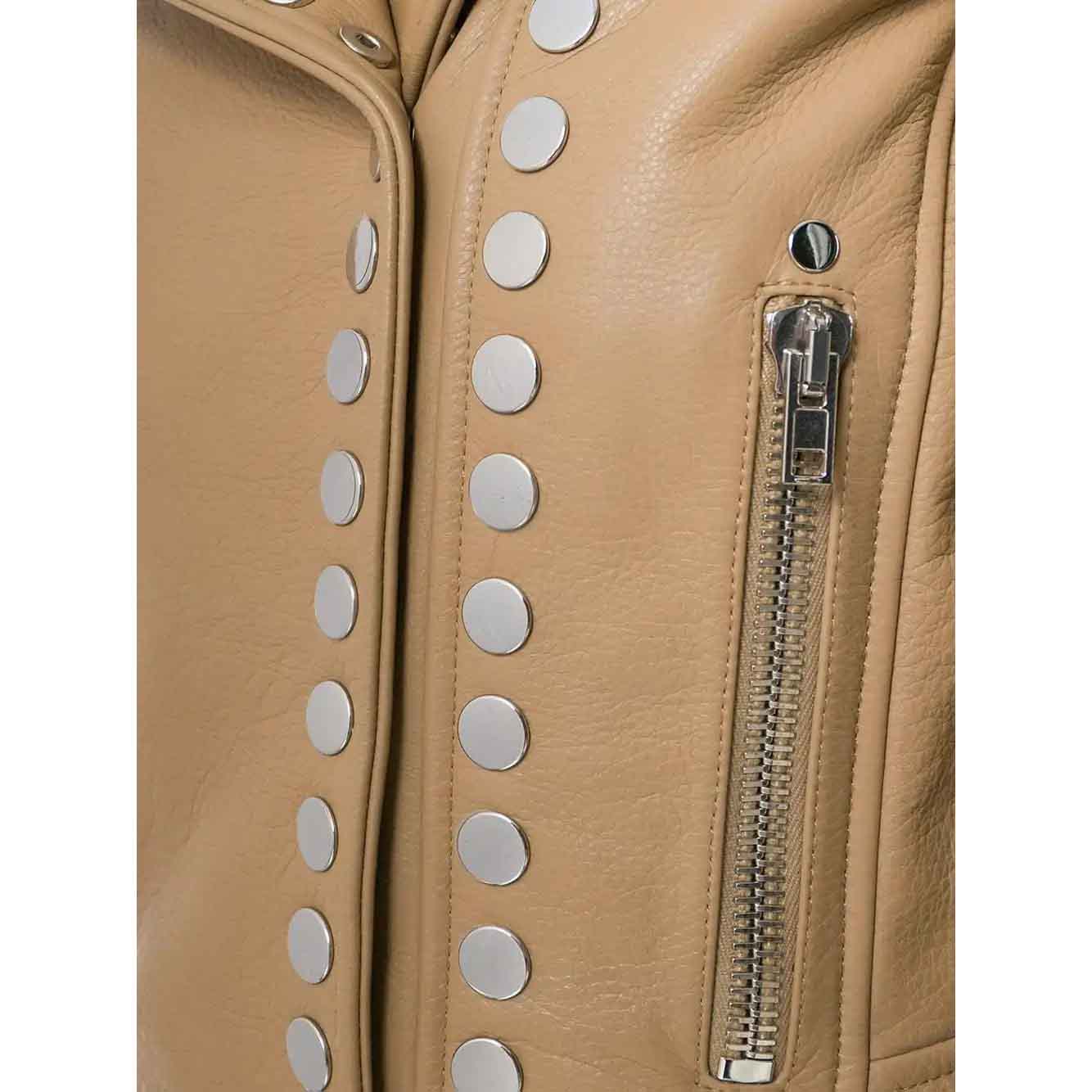 Women Studded Style Fashion Leather Jacket