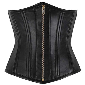 Women Underbust Leather Gothic Corset
