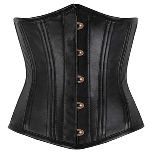 Women Underbust Leather Gothic Corset