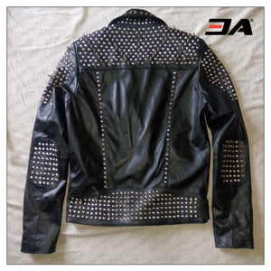 Studded Punk Rock Leather Jacket