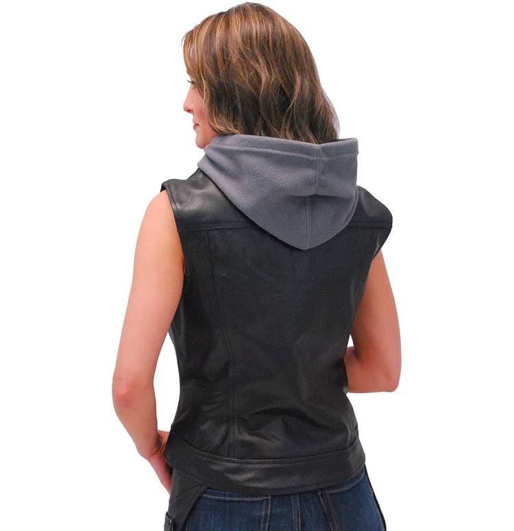 Women's Club Vest With Removable Hood