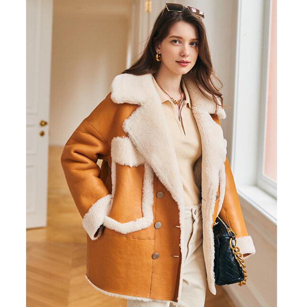 Womens Shearling Sheepskin Jacket