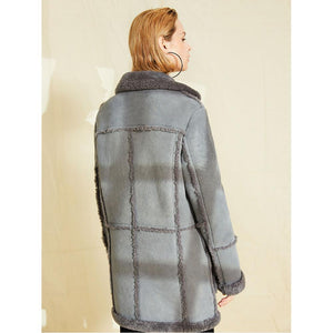 Womens Sheepskin Shearling Jacket Coat