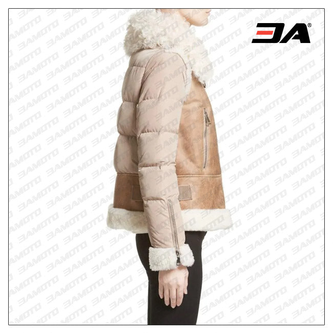 shearling coat for women