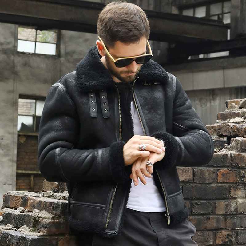 aviator jacket black