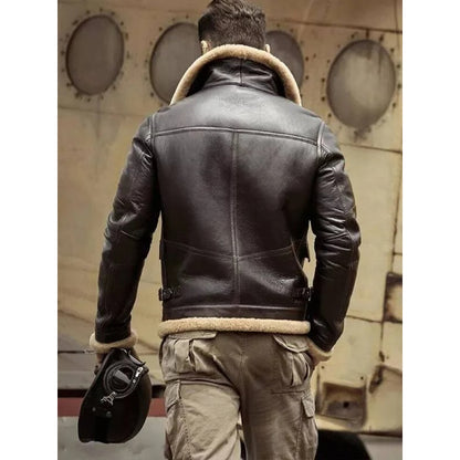 aviator leather jacket