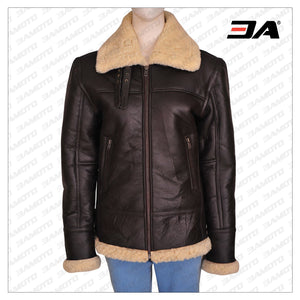 b3 bomber leather jacket for women