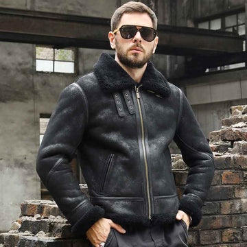 Leather Aviator Jacket - Men - Ready-to-Wear
