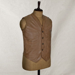 best brown leather vest
