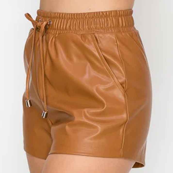 Leather Shorts Women