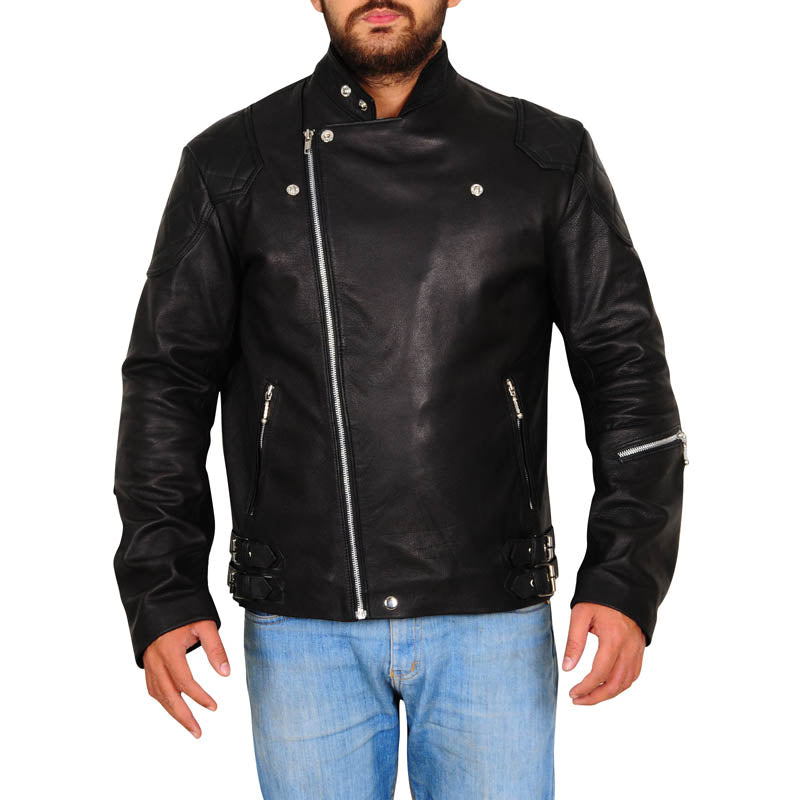 biker jacket in black