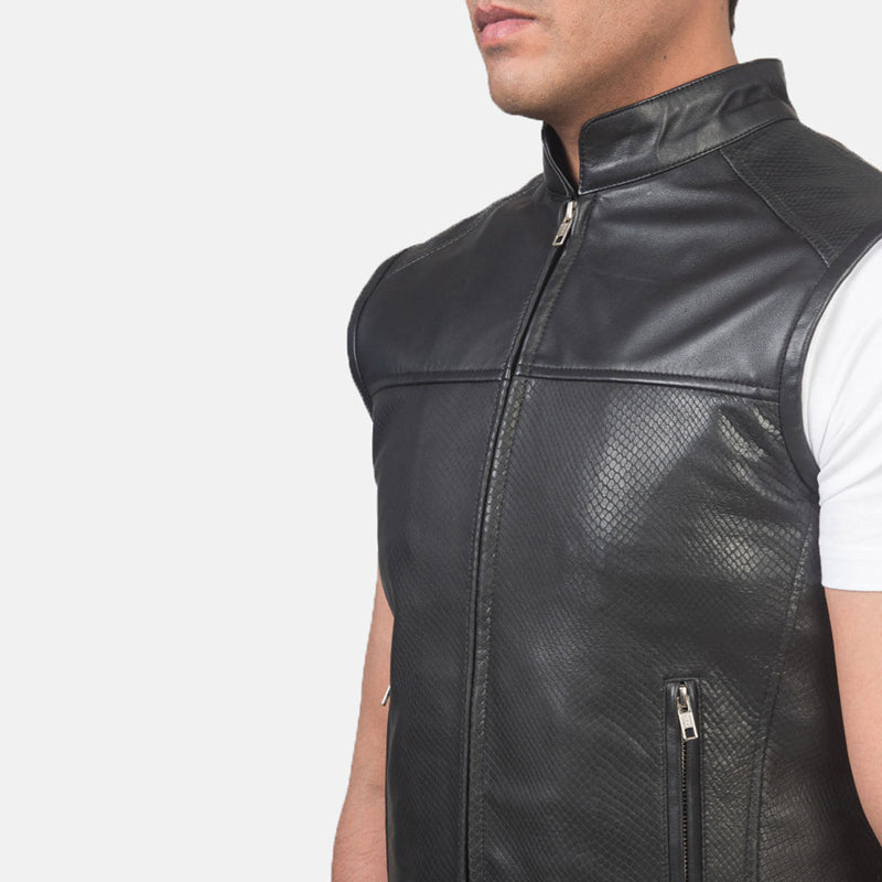 biker leather vests for men