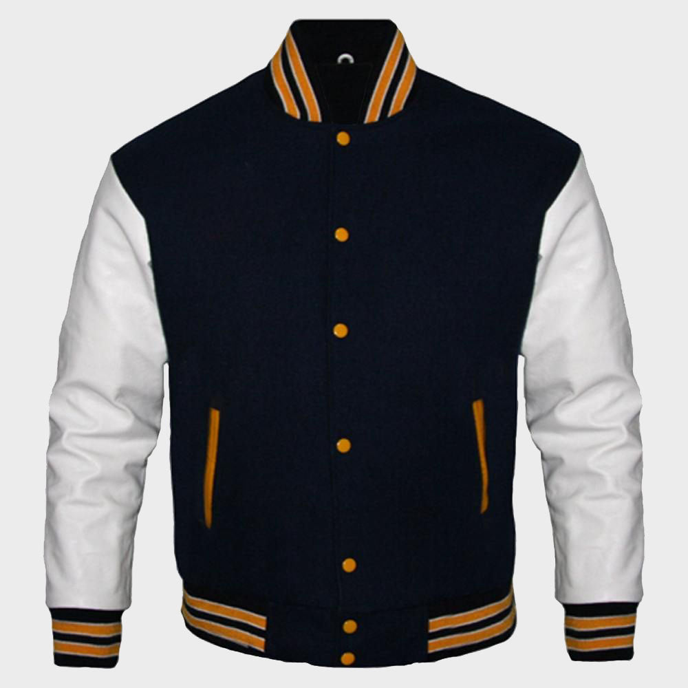 Black And White Womens Varsity Jacket