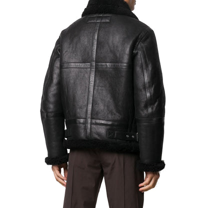 black aviator jacket