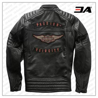 Black Harley Davidson Leather Jacket for sale