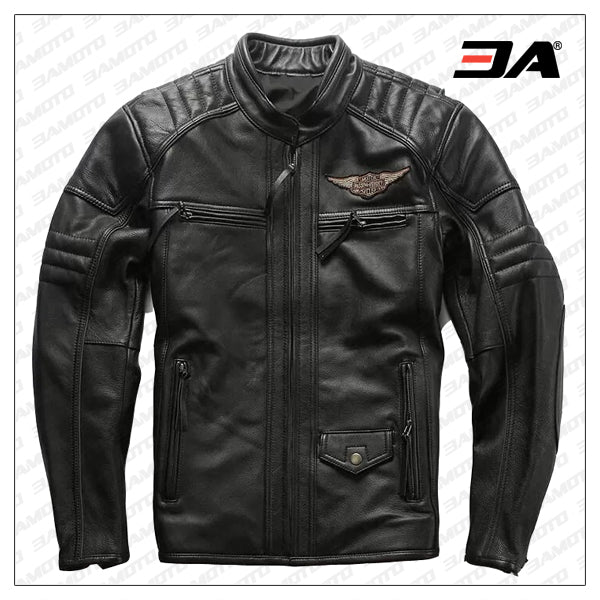 Black Harley Davidson Passion Velocity Leather Jacket