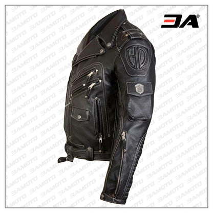 harley davidson biker leather jacket