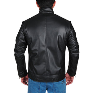 black leather jacket for bikers