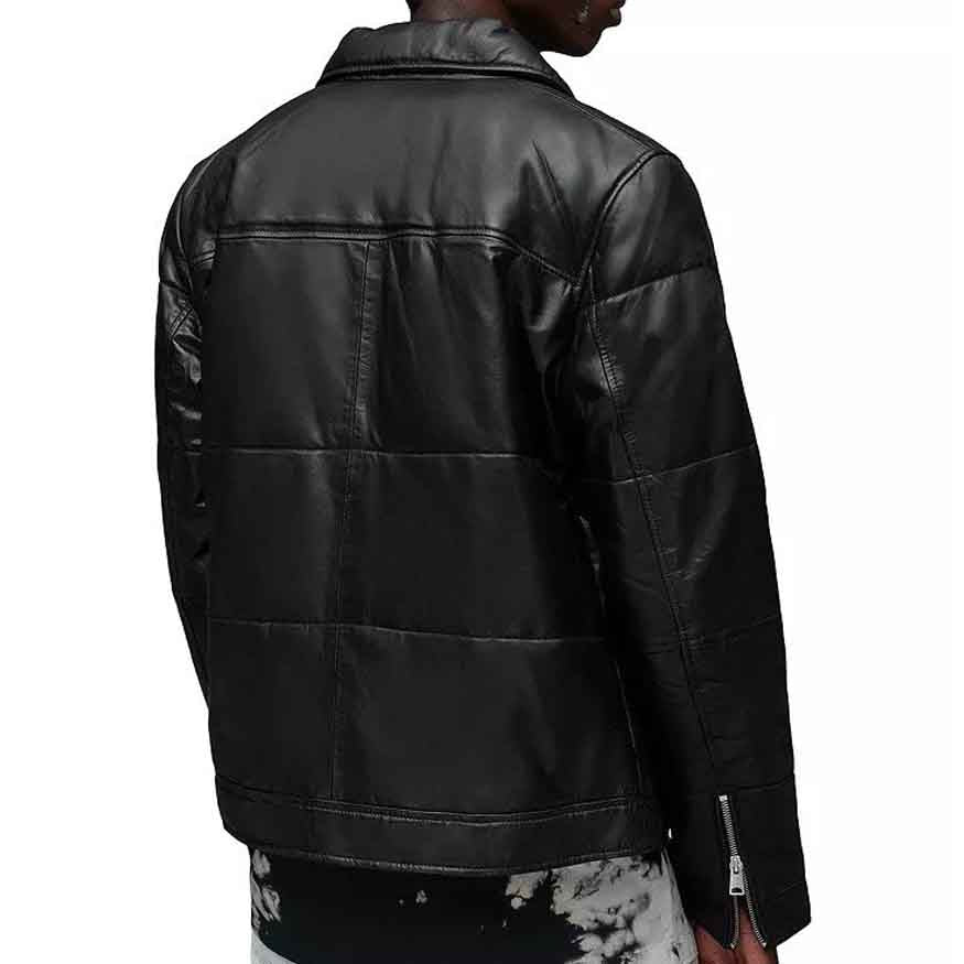 black leather jacket for men