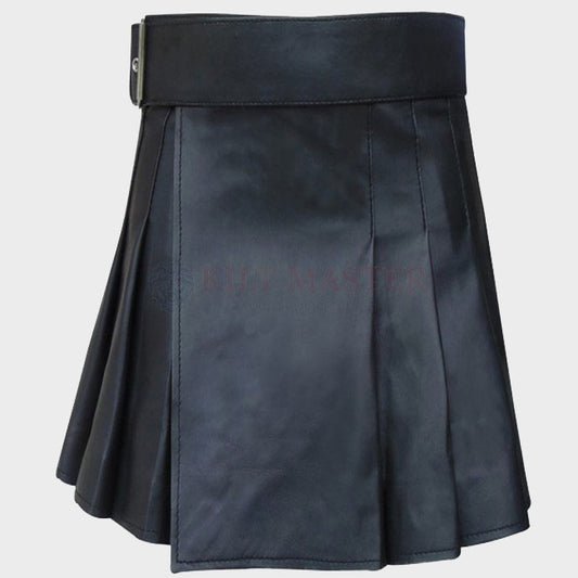 Real Leather Kilt - Fashion Leather Jackets USA - 3AMOTO