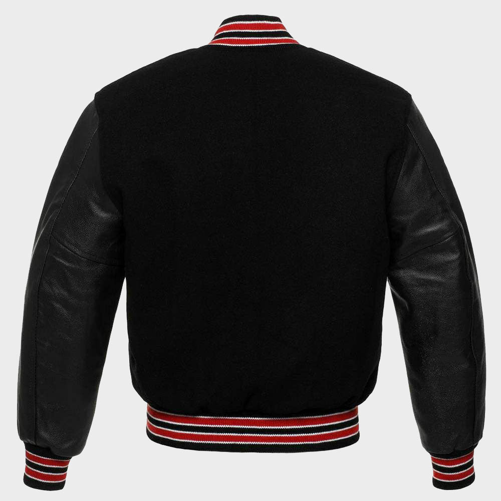 Black Letterman Jacket Womens for sale