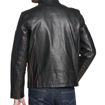 Black Rivet Leather Jacket