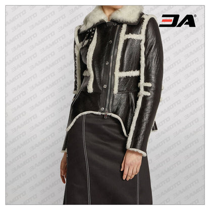 shearling coat for women