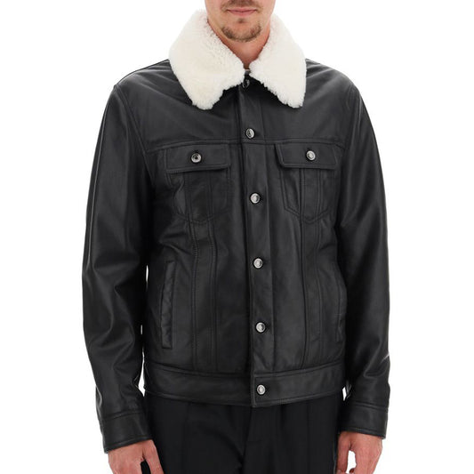 black trucker jacket - Fashion Leather Jackets USA - 3AMOTO