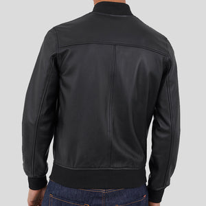 bomber leather jacket