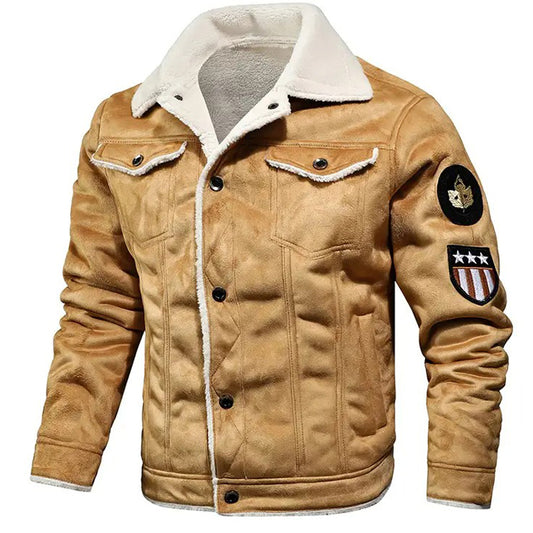 Bomber Leather Jacket - Fashion Leather Jackets USA - 3AMOTO
