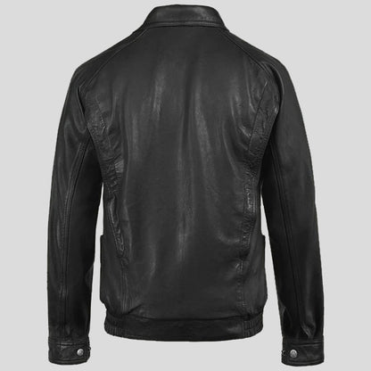 bomber leather jacket