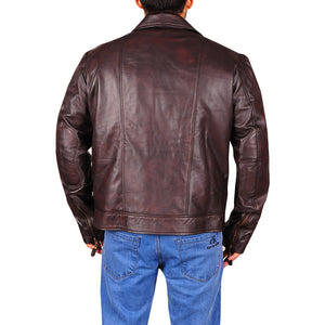 brando brown biker jacket