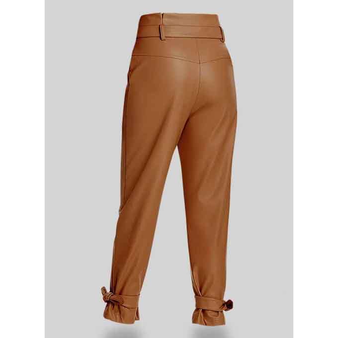 Brown Leather Pant