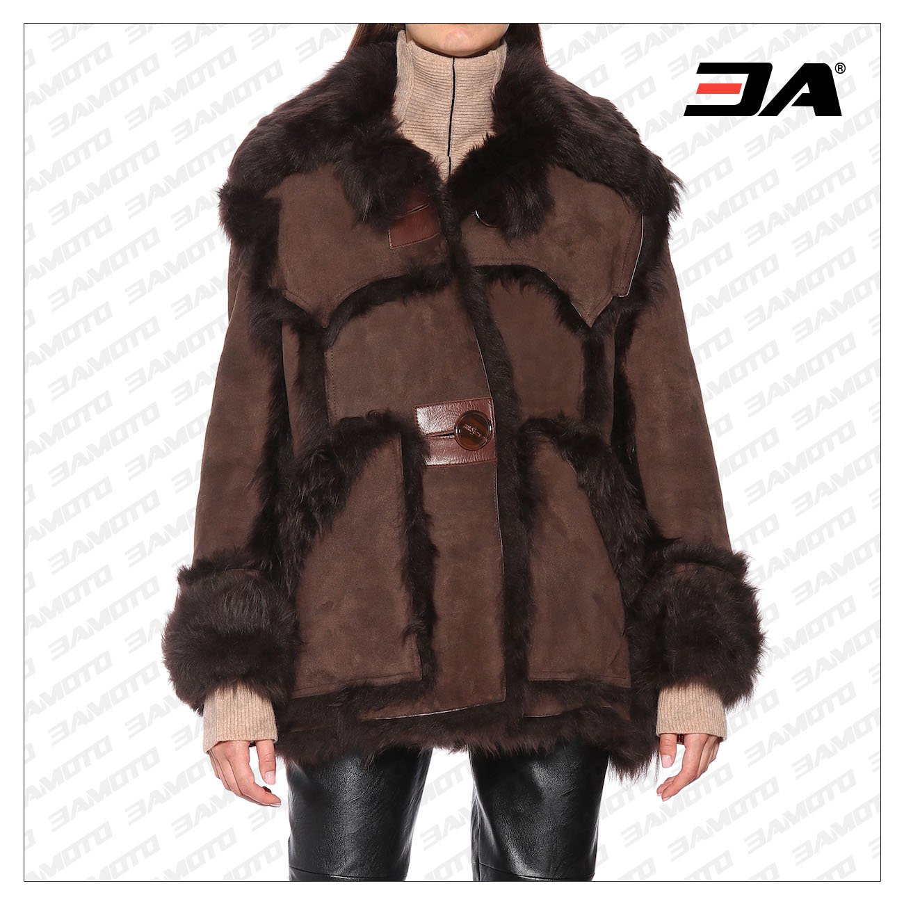 Leather Fur Coat