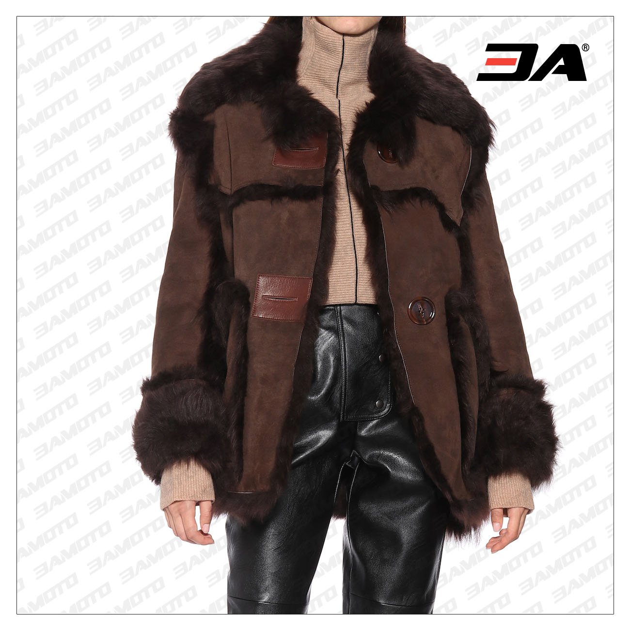 Shearling Leather Coat