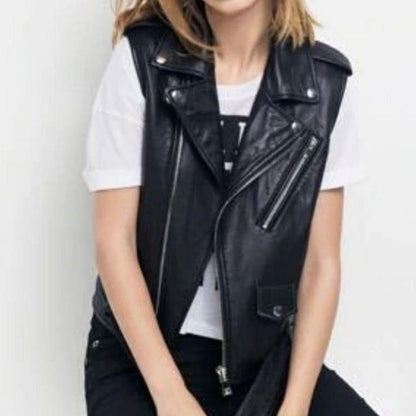 buy biker leather vest