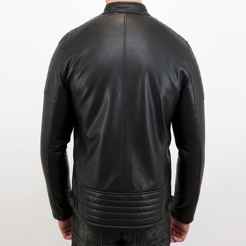 Hugo boss 2024 jagson leather jacket