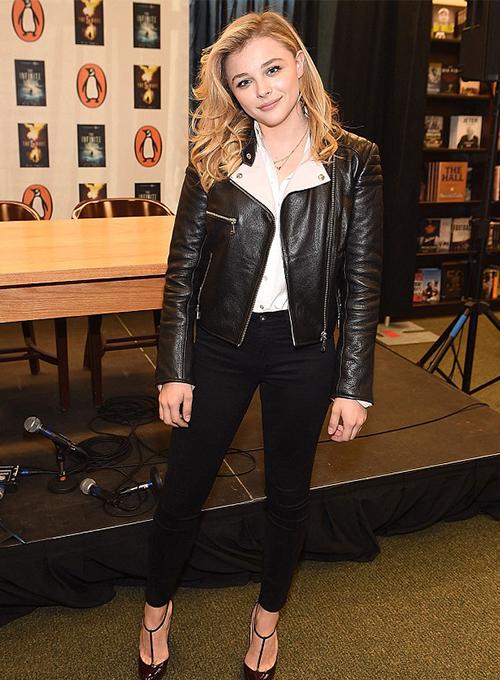 Chloe Grace Moretz Leather Jacket - 3amoto shop