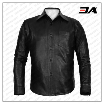 Leather Shirt for men