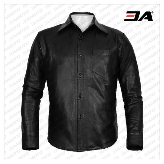 Leather Shirt for men - 3amoto shop